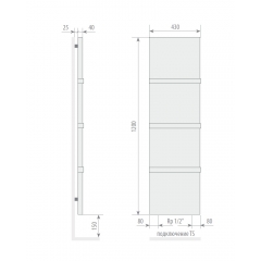 Дизайн-радиатор VARMANN Solido Vintage 1200x430 TS